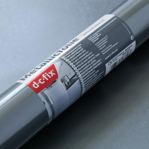 Vinyle adhésif durable d-c-fix gris brillant pour rénovation meuble cuisine