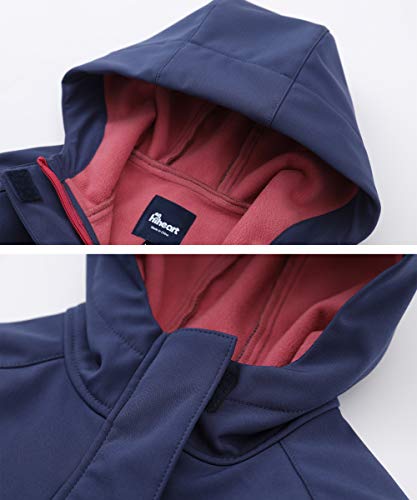 Hiheart Girls Hooded Spring Jacket Fleece Lined Softshell Outwear3
