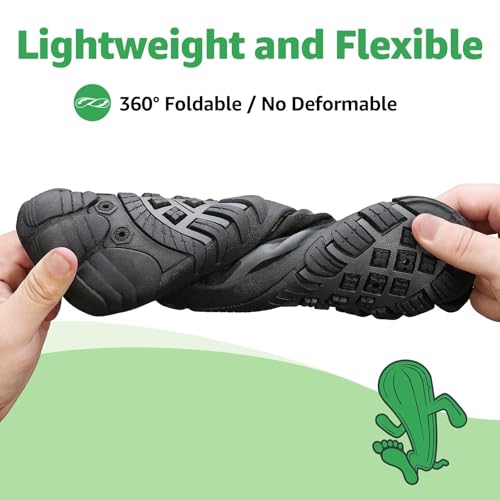 Image of SAGUARO Water Shoes for Women - Barefoot Quick-Dry Aqua Sock, Lightweight, Breathable for Swimming, Beach and Outdoor Activities Size 5.5-10.5