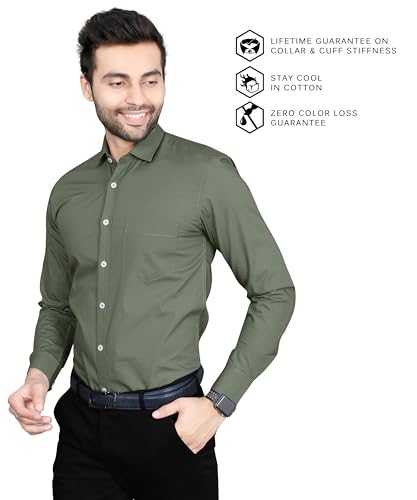 Image of FIFTH ANFOLD Men's Solid Slim Fit Shirt