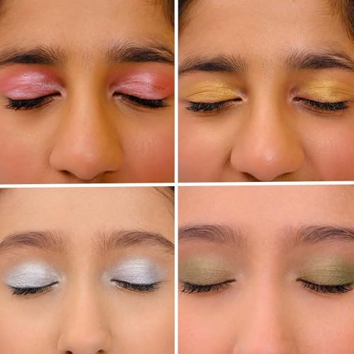 Image of Whimsy Beauty Stardust Eyeshadow Palette for Kids and Pre-Teens | Glitter and Shimmer Shades with Smooth Blendable Texture | Eye Makeup Enriched | 4 to 16 Years | Organic and Natural | 10 g