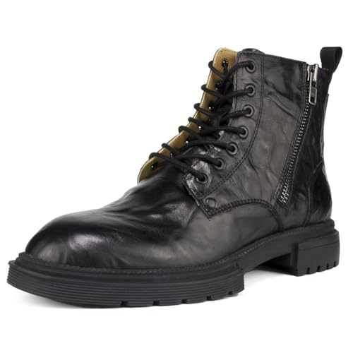 Image of Men's Chelsea Boots with YKK Zipper & Breathable OrthoLite Footbed | Fashion Casual Full-Grain Leather Ankle Boots| Durable Slip-Resistant Rubber Sole for Comfort & Support