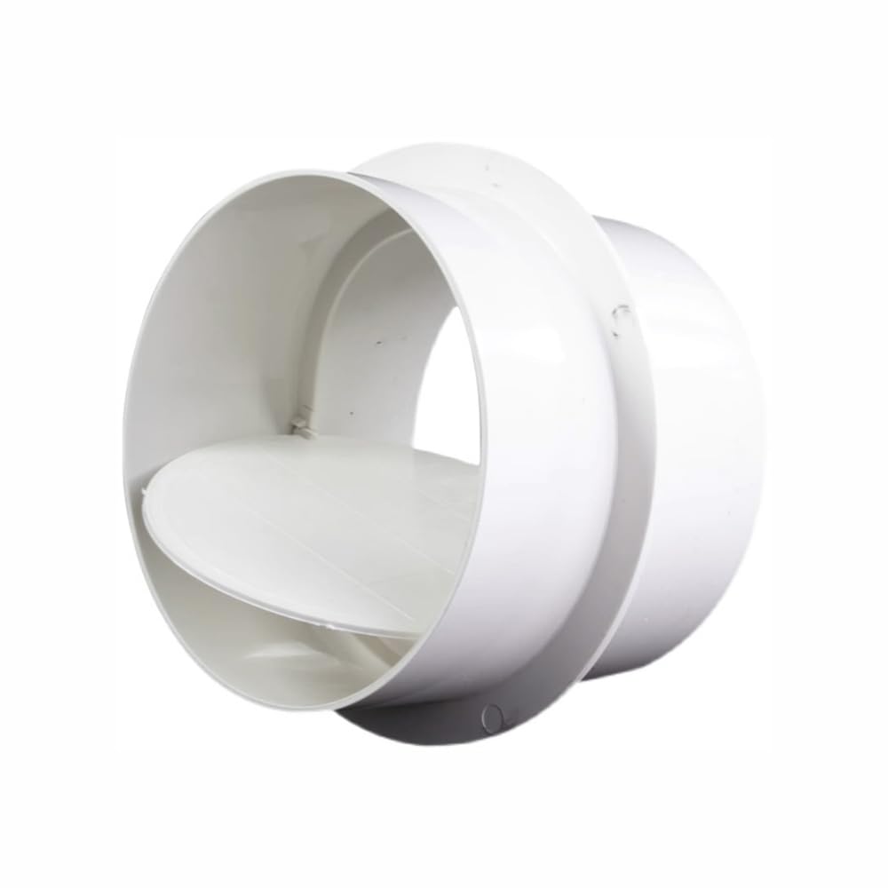 Válvula de retención de ventilador de PVC, válvula antirretorno de 110 mm, conector de tubo rígido redondo que evita el riego inverso para cocinas, baños y baños