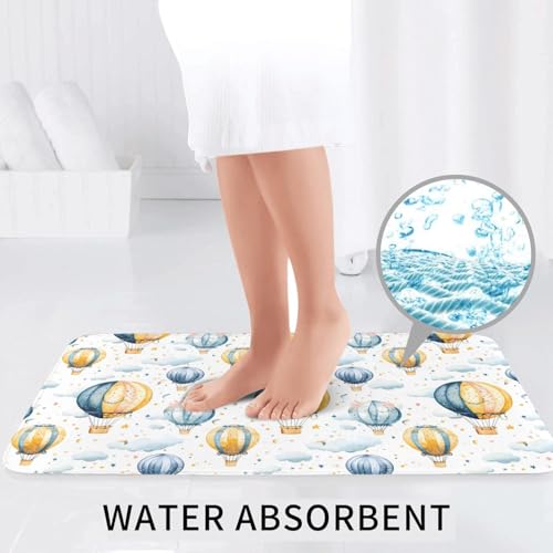 Tapis de bain montgolfière lot de 3 avec couvre-abattant pour WC - 6