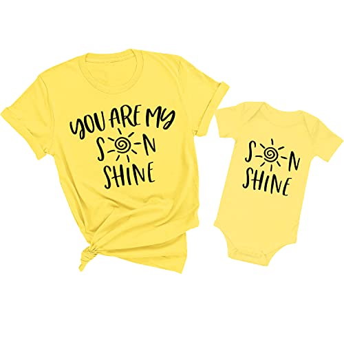 You are My Son Shine Mommy and Me Shirts, Mother and Son Matching Outfits, Mommy and Son Matching Newborn Baby Boy Toddler T-Shirt, New Mom Shirt