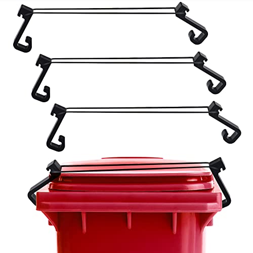 IMPRESA Trash Can Locks for Animals - 3 Pack, Keeps Outdoor Bins Secure from Wildlife &amp; Raccoon Proof