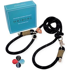 MOJODOG-Anti-Choke-Slip-Lead-Dog-Leash-for-Medium-and-Large-Breeds-for-Walking-Training-and-Heavy-Pullers-Reflective-12-Climbing-Rope-6-ft-Long-by-Treewix Anti-Choke Slip Lead for Heavy Pullers