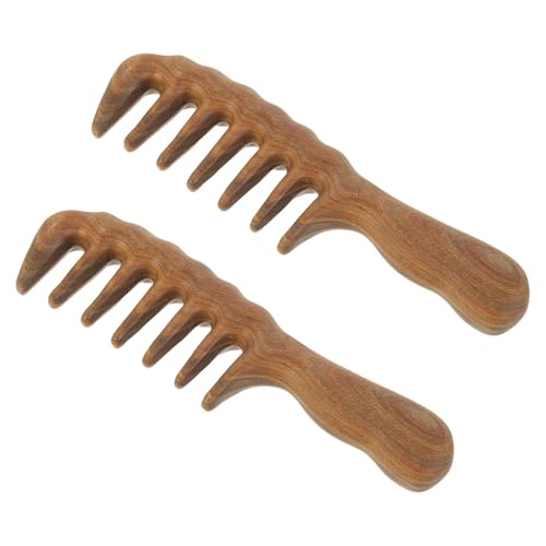 Brosse de massage en bois de santal pour stimuler le cuir chevelu et démêler