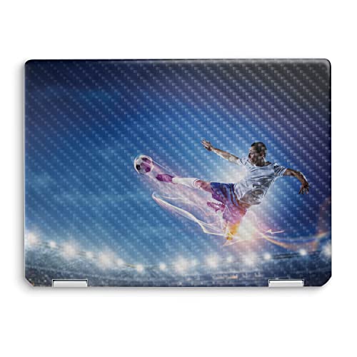 Image of MightySkins Carbon Fiber Skin Compatible with HP Spectre x360 14 inch (2022) Full Wrap Kit - Super Kick | Protective, Durable Textured Carbon Fiber Finish | Easy to Apply | Made in The USA