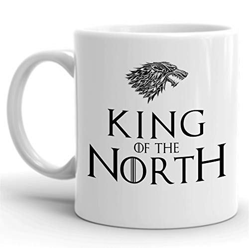 Game of Thrones Mug -King of The North - House Stark Shield Gifts for Women Men 11oz Ceramic