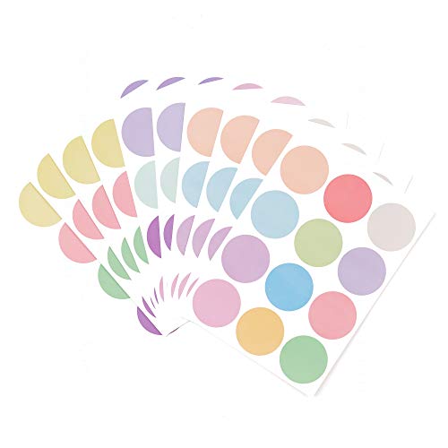 Vinilo Decorativo Confeti Redondo Pastel Rainbow 2 Pulg x120 pzas miniatura 2