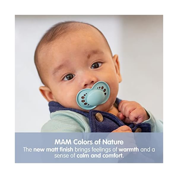 MAM Style 0+ Monate (2 Stück), Baby Schnuller mit selbststerilisierender Reisehülle, Neugeborene Essentials, Blau, I… – Bild 8