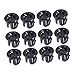 HEALLILY Black Washers 100pcs Guard Coil Iron Plate Protection Cable Protector
