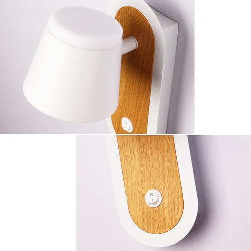 Luz de pared orientable 10W con interruptor integrado y doble eje de rotación 5