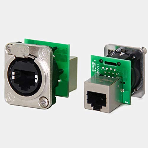 Spectra EtherCON RJ45 Panel Mount Socket, Locking Ethernet Connector, Rugged RJ-45 Feedthrough for Professional AV & Network Applications-image-16