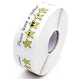 Muminglong 1.5 Inch Please Leave a Review Sticker,Review Sticker,Thank You Sticker, Small Business,...