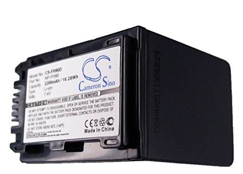 Image of 7.4v Compatible with Battery Sony NP-FH90 DCR-SR82, DCR-SR82C, DCR-SR82E, DCR-SR85, DCR-SR90E, DR-SR10D, HDR-CX11E, HDR-CX12, HDR-CX12E, HDR-CX6, HDR-CX6EK