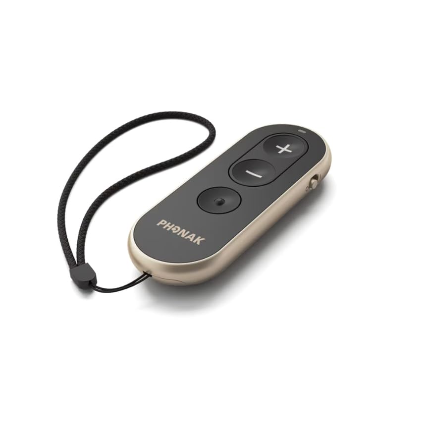 Phonak Télécommande compatible avec appareils auditifs Phonak Marvel, Paradise, Lumity, Life et Infinio