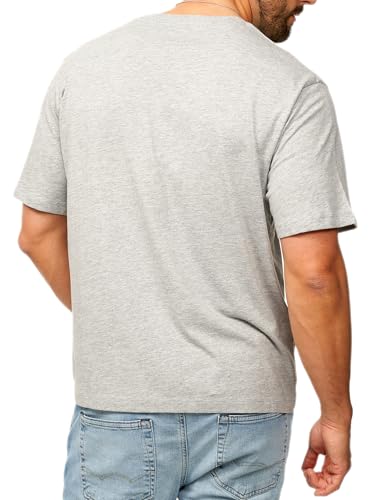 JACK & JONES Infinity Herren T-Shirt Infinity Tee O-Neck Shirt Kurzarmshirt Light Grey Melange L – Ansicht 2