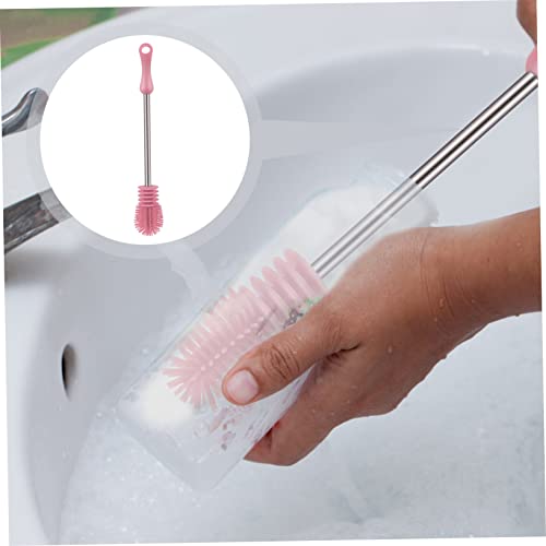 Kisangel 1 PC Escova De Garrafa De Silicone Escova De Garrafa De Bebê Escova De Limpeza De Copo Esco