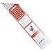 Blue Demon Welding Tungsten Electrodes, 2% Thoriated, RED, EWTh-2, 1/16 in x 7 in 10 pc pack TE2T-116-10T