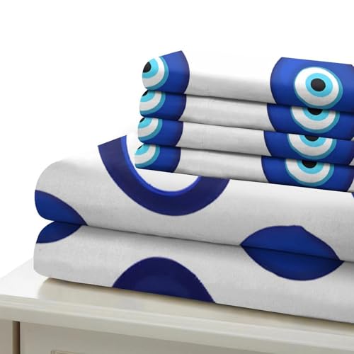 Parure de lit oeil bleu imprimé 3D pour une chambre ado moderne