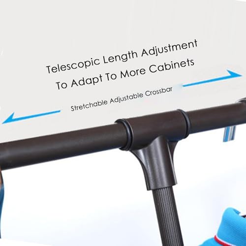 Tringle de penderie rétractable cintre latéral réglable 54-125cm