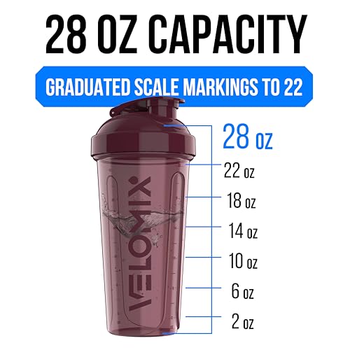 -6 PACK- 28 OZ Protein Shaker Bottles for Protein Mixes, Shaker Cups for Protein Shakes, Small Shaker Bottle Pack, Shaker Cup, Shakers for protein Shakes (Solid Line)
