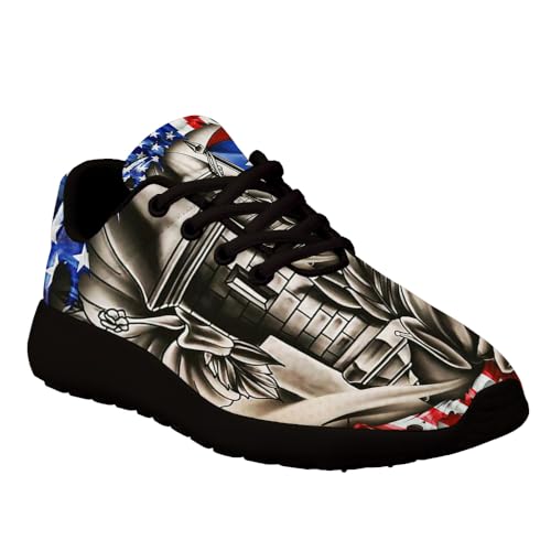 Puerto Rico American Flag Shoes for Women Men Trail Running Fashion Sneakers Breathable Mesh Tennis Athletic Shoes White3
