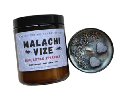 Malachi Vize Candle | Officially Licensed By Leigh Rivers | Dark Romance Gift | Run Little Stranger | Booktok | Little Liar | Bookish Vegan Candle | The Web of Silence Duet (8oz Candle)