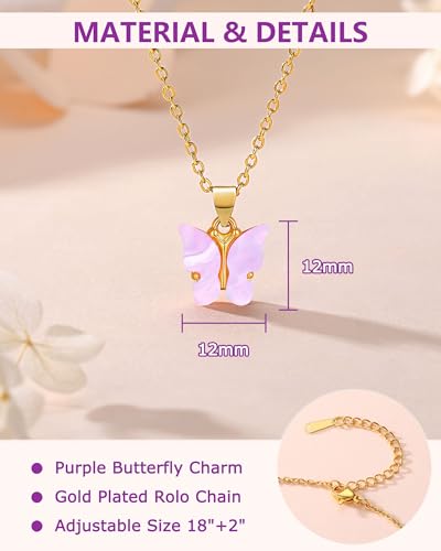 Beautiful Butterfly Necklace Gifts for Granddaughter4