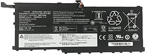 01AV409 Replacement Laptop Battery Compatible with Lenovo ThinkPad X1 Yoga Gen 1 Carbon Gen 6 Series Notebook 01AV410 SB10K97566 SB10K97567-15.2V 56Wh/3680mAh