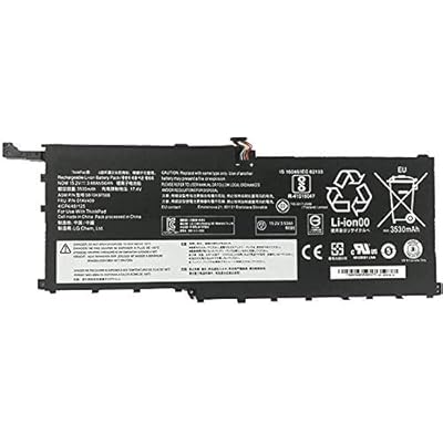 01AV409 Replacement Laptop Battery Compatible with Lenovo ThinkPad X1 Yoga Gen 1 Carbon Gen 6 Series Notebook 01AV410 SB10K97566 SB10K97567-15.2V 56Wh/3680mAh