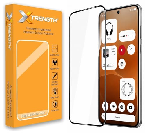 Image of Advanced HD+ Tempered Glass Gorilla Screen Protector Designed for Nothing Phone 4a / Phone 4a Pro - Edge to Edge Full Screen Coverage with Easy Installation Kit (Anti-Scratch)
