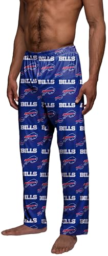 FOCO Buffalo Bills Men's Scatter Pattern Pajama Lounge Multi Color Pants2