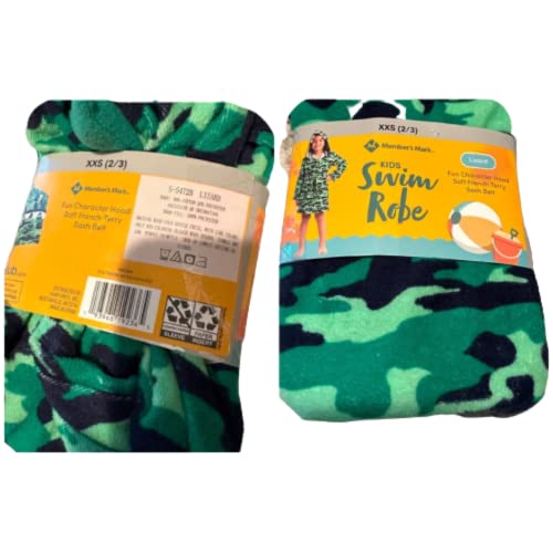 MEMBERS MARK Plush Swim Robe (as1, alpha, x_s, regular, Lizard)2