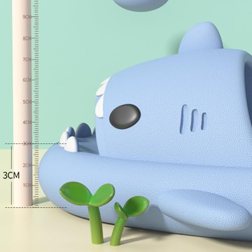 Jfxgjuv Shark Slides Kids, Boys Girl Cloud Shark Slides Non-Slip Novelty Open Toe Sandals Thick Sole Beach Pool Shower Shoes Slippers2