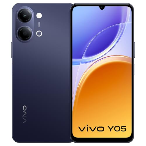 Image of vivo Y05 (Midnight Blue, 4GB RAM, 64GB Storage) with No Cost EMI /Additional Exchange Offers