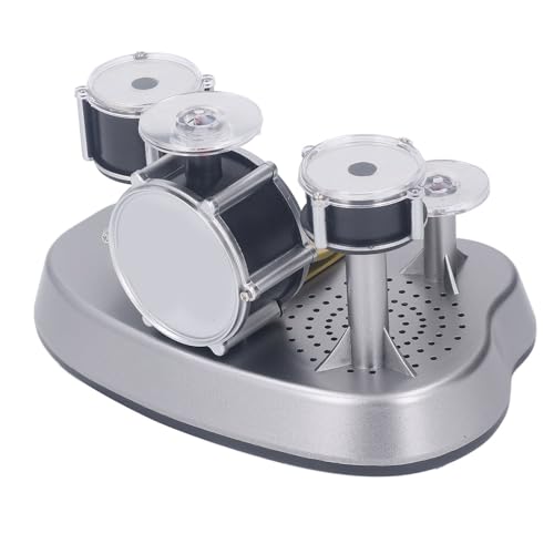 Generic Kit de Batería de Dedo en Miniatura, Instrumento de Música de Escritorio Portátil para Aliviar el Estrés para Niños, Material ABS de 6,3x4,33x3,94 Pulgadas