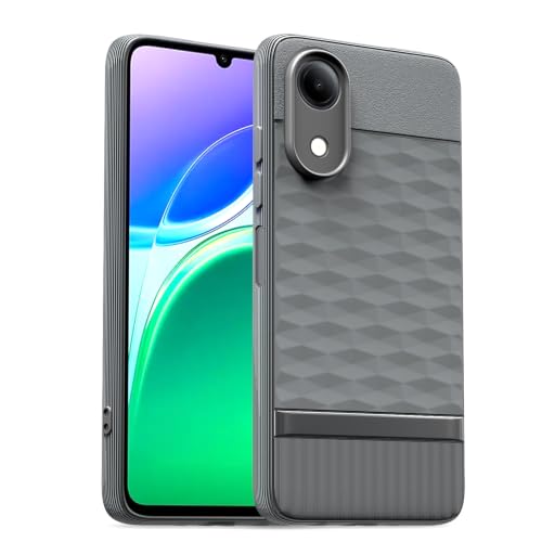 Image of Outlouders Back Cover for Vivo T5e | Full Camera Protection | TPU Soft Flexible Shockproof Bumper Case (Grey)