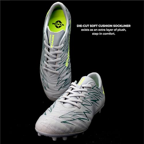 Image of Nivia Encounter Mg 11 Football Stud for Men, Synthetic Leather Upper, Lightweight Insole,High-Shear Strength TPU Outsole, Ideal for Hard & Grassy Surfaces