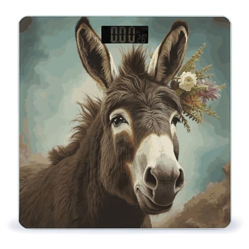 Báscula digital de baño con pantalla LCD brillante
