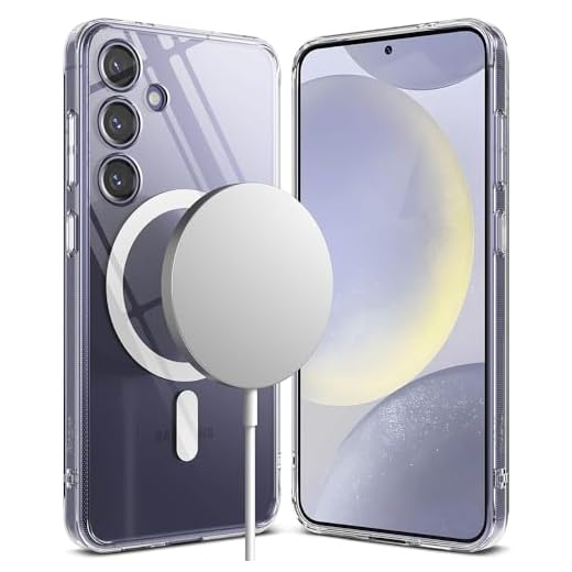 Capa Slim Anti Impacto Ringke Fusion Compatível com MagSafe Para Galaxy S24 Plus (6.7 Pol) - Transparente