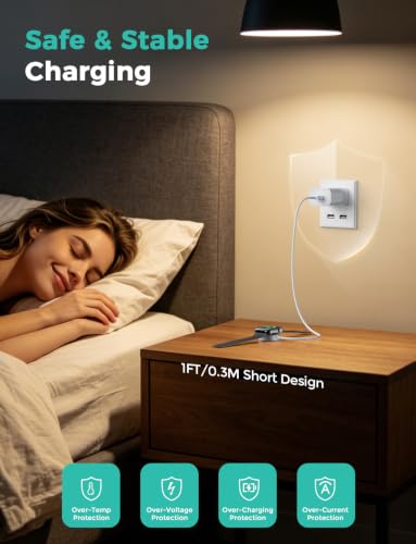 Image of 1FT Short for Apple Watch Charger USB Magnetic Fast Charging Cable Portable Wireless Charging Accessories Compatible with iWatch Series 11 /10 /9 /8 /7 /6 /5 /4 /3 /2 Ultra 3 /2 /SE