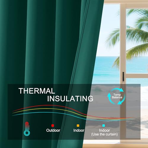 image for PONY DANCE Blackout Curtain Panels - Window Drapes Light Block Decorat