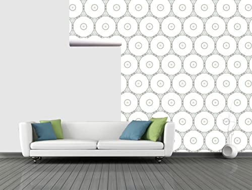 Image of CABANA HOMES Wall Stickers Geometrical DIY Wallpaper for Furnitue (45 x 125 cm, 2 Rolls) (12 sq. ft) Decals Self Adhesive Wardrobe, Door, Almirah, Office