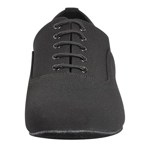 Image of Linodes Breathable Oxford Men's Latin Dance Shoes 1 Inch Leather Sole Ballroom Salsa Tango Waltz Character Shoe