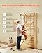 VEVOR Swedish Ladder Wall Gym, 10-Level Solid Wood Indoor Jungle Gym, 220lbs Loading Indoor Playground Climbing Ladder for Kid Adults, Gymnastic Stall Bars with Pull-Up Bar - Ideal Gift for Boys Girls