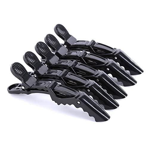 CRIYALE Combo for Professional Hair Styling Plastic Sectioning Crocodile Duckbill Hair Clips Hairdressing Hair Cutting Combs/Dye Brush and Bowl Kit and Apron Sheet Barbers Saloon Use Accessories 4
