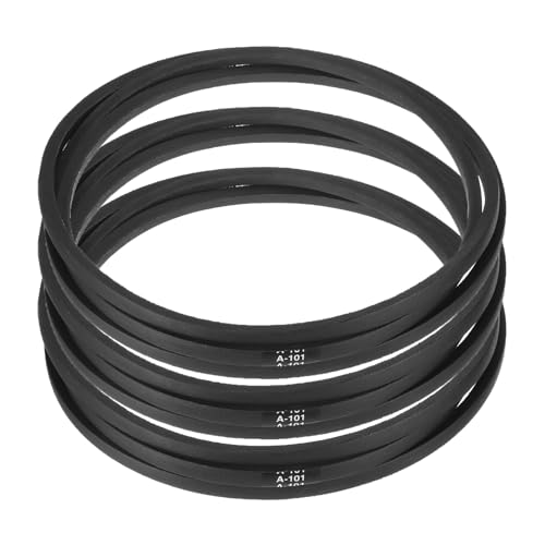 Image of uxcell 3pcs A101 /4L1030 Classic Wrapped Rubber V-Belt, 101 inch(2565mm) Inside Circumference, A Profile V Belt